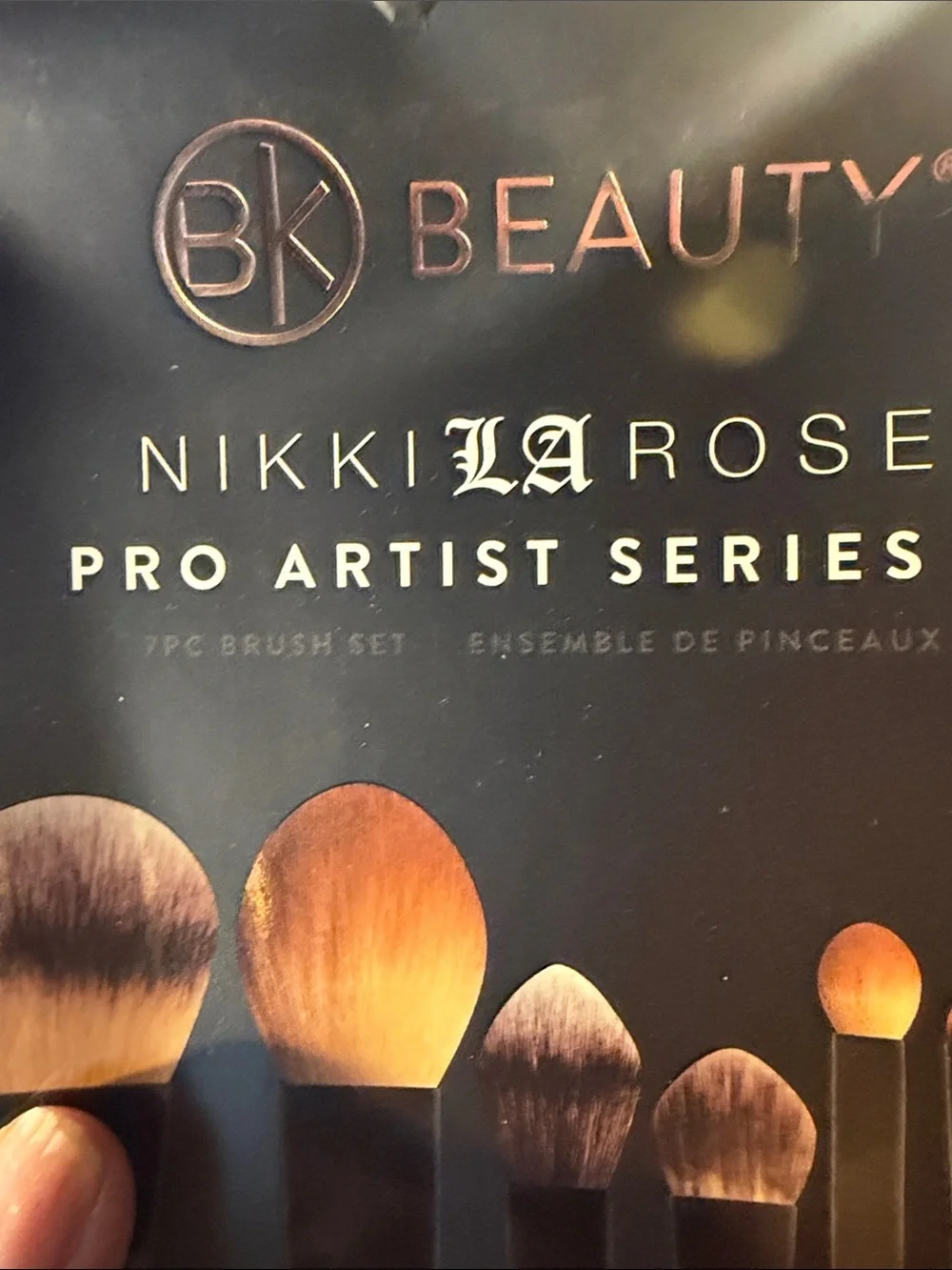 Pro Artist Series Makeup Brush Set - Black/Golden Bristles